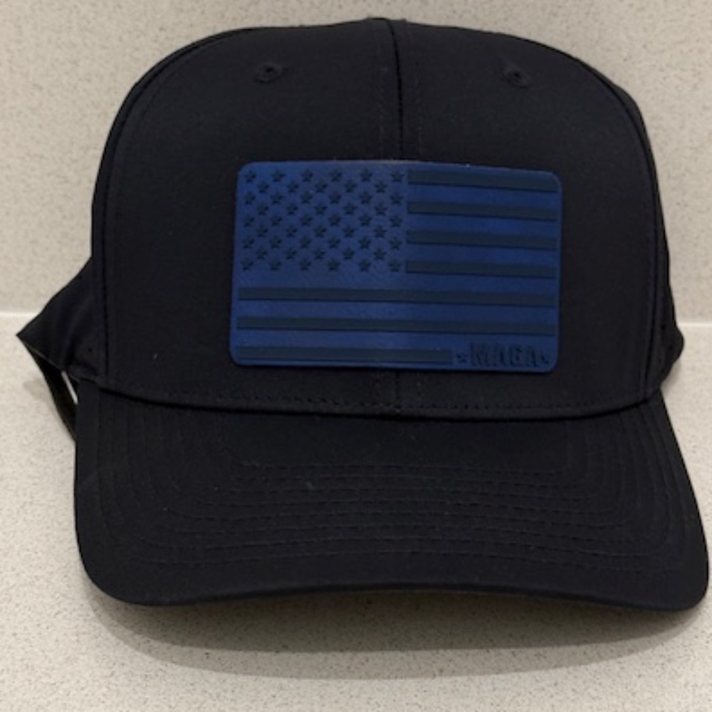 BRAND NEW- American Flag Golf Hat- Dark Navy Blue
